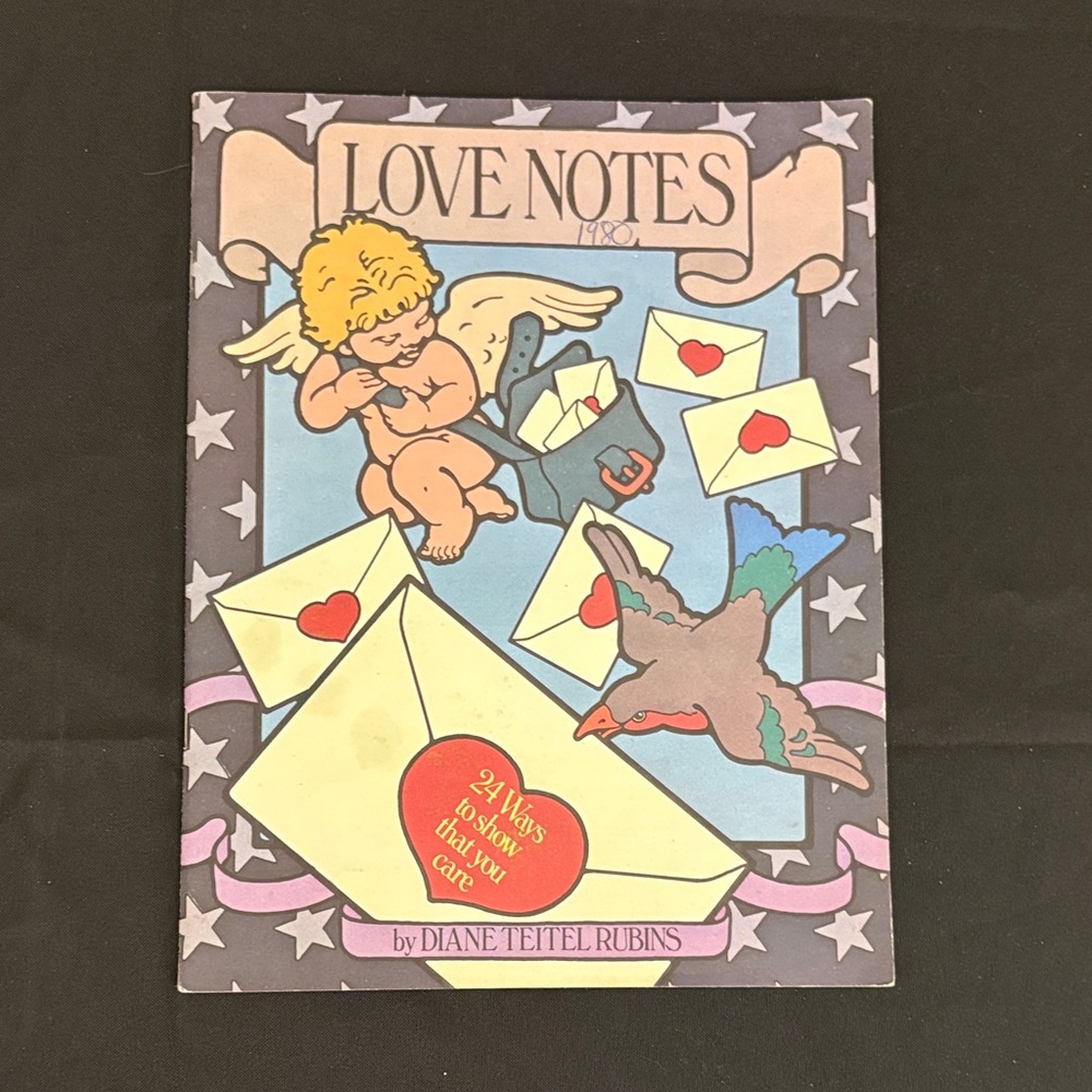 1980 Postcard Book Love Notes Book